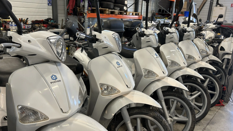 Scooters à la revente
